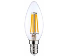 Visional C35 LED kaitrinė lemputė E14 6W 3000K 840lm skaidraus stiklo 220–240V RA>80