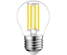 Visional G45 LED filamento spuldze E27 4W 3000K 520lm caurspīdīga stikla 220–240V RA>80