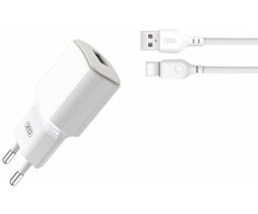 XO L73 12W + USB-C cable 1m Baltas