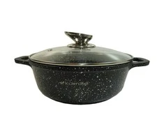 Puodas 2.3 L su marmuro danga KAMILLE 4404