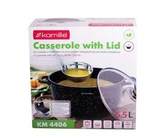 Puodas 6,5 L su marmuro danga KAMILLE 4406