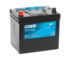 EXIDE EL605 EFB 60Ah 520A (EN) 12V akumuliatorius