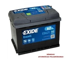 Exide Akumuliatorius 62 Ah 540 A EN 12V