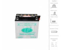Motociklo akumuliatorius LANDPORT DRY YB9L-B 9Ah, 12V
