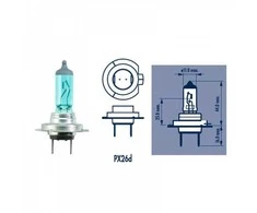 Narva Lemputė 85W 12V PX26d H7 Range Power Baltas+