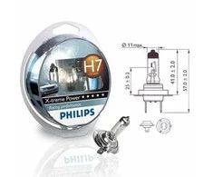 Philips Lempučių komplektas 55W 12V PX26d H7 X-treme Power+80%
