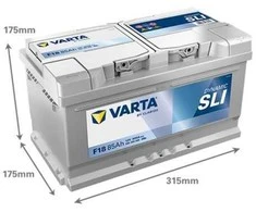 Varta F18 Akumuliatorius 12V, 85 Ah, 800 A, EN (aukštis 175mm)