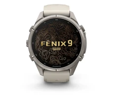 Išmanusis laikrodis Garmin fēnix® 9 Pro inReach® – 43mm, Titanas su rūko pilkos / tamsios smiltainio spalvos silikoniniu dirželiu | 010-04335-81