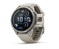Išmanusis laikrodis Garmin fēnix® 9 Pro inReach® – 43mm, Titanas su rūko pilkos / tamsios smiltainio spalvos silikoniniu dirželiu | 010-04335-81