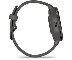 Išmanusis laikrodis Garmin Venu® 3S, Skalūno spalvos nerūdijančiojo plieno apvadas, su akmenėlių pilkos spalvos korpusu ir silikoniniu dirželiu