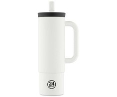 24Bottles - Šiaudelio formos puodelis - Ledo baltumo - 800 ml