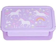 A Little Lovely Bento vaikiška priešpiečių dėžutė ‘Vienaragiai’