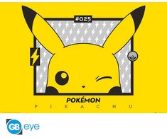 Abysse Pikachu Wink Poster - Geltona - 91.5x61 cm
