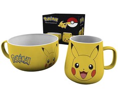 Abysse Pyramid Pokemon Pikachu puodelio ir dubenėlio rinkinys