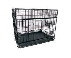 active canis - Premium Slidingdoor Cage - Juodas - 91 x 61 x 67