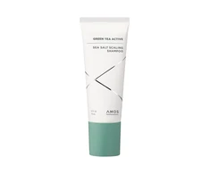 Amos Professional - Žaliosios arbatos aktyvusis jūros druskos šampūnas nuo pleiskanų - žalias - 150 ml