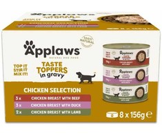 „Applaws“ vištienos padažo pakuotė šunims, 8 x 156 g