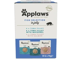 Applaws - Multipack žuvis Jelly Selection - 12x70g
