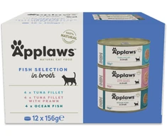 Multipack Applaws - Žuvų rinkinys sultinyje - 12 x 156 g