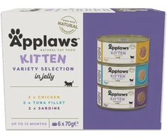 Applaws – Multipack Kitten Variety Jelly Selection – 6x70g