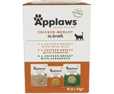 Applaws - Multipack Vištienos sultinys Medley - 12x70g
