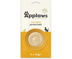 Applaws – grynas vištienos katės užkandis – 4 x 15 gramų
