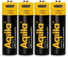 Aqiila - USB-C Rechargeable Baterija - Size AA - 2000 mAh - 4 pack