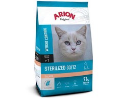 Arion – Kačių maistas – Originalus, sterilizuotas katėms – Lašiša – 7,5 Kg (105867)