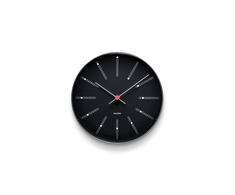 Arne Jacobsen Clocks Arne Jacobsen - Bankininkų sieninis laikrodis - Ø21 cm - Juodas