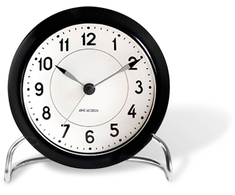Arne Jacobsen Clocks Arne Jacobsen - Stalinis laikrodis Station - Ø11 cm - Juodai baltas