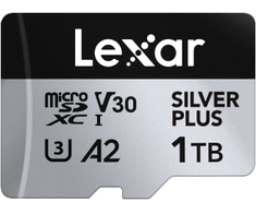 Atminties kortelė Lexar 1TB Micro SDXC Professional Sidabrinis Plus UHS-I A2 V30 U3 4K