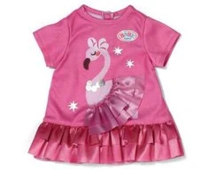 BABY born - Suknelė su flamingu 43 cm