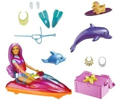 Barbie Barbė – lėlė Dreamtopia, transporto priemonė ir priedai (HBW90)