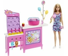 Barbie - Mysteries Cotton Candy &amp; Games Playset (JFV67)