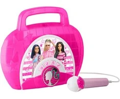 Ekids Boombox garsiakalbis mikrofonas karaoke 2in1 vaikams kūdikių tema Barbie Doll / Be-115.11mv22