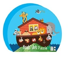 Dėlionė Noah Barbo Toys Puzzle vaikams Nojaus Ark dekoravimo dėžutėje