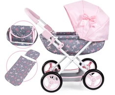 Bayer Design Bayer - Dolls Pram Cosy - Rožinė/Pilkas (12704AA)