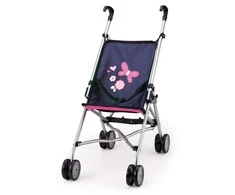 Bayer Design doll buggy, doll carriage (dark mėlynas / pink)