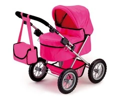Bayer Design Bayer - Dolls Pram - Trendy - Rožinė (13029AA)