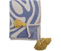 Multi Bloomingville - Arlie Throw - Mėlyna - Recycled Cotton