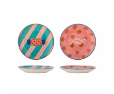 Bloomingville - Caramella Plate - Multi - Stoneware