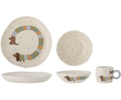 Bloomingville Bloomingville MINI - Charlie Tableware Set - Mėlyna - Stoneware 5711173338313 (5711173338313)