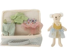 Bloomingville MINI - Lara Doll, Brown, Polyester (82064944)