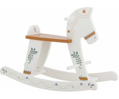 „Bloomingville MINI“ – supamasis žaislas „Ruddy“, arkliukas, baltas, MDF (82062080)