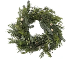 Bloomingville - Pine Wreath - Žalias - Diameter: Approximately 24 inches, Gylis: Approximately 4 inches