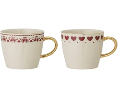 Bloomingville - Set of 2 Jolly Christmas Mugs