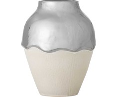 Bloomingville - Silvio Vase - Sidabrinis - Stoneware