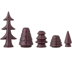 Bloomingville - Woods Candle Holder - Raudona - Stoneware