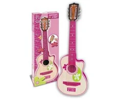 ​Bontempi - Rožinė Wooden Guitar with 6 strings, 70 cm (207071)