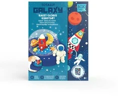 Pozostałe Kūrybinis kosminės galaktikos sniego rutulys su raketa, vaikams nuo 6 metų, spalvotas